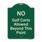 Signmission Designer Series-No Golf Carts Allowed, Green Heavy-Gauge Aluminum, 24" x 18", G-1824-9807 A-DES-G-1824-9807 - alternate 1